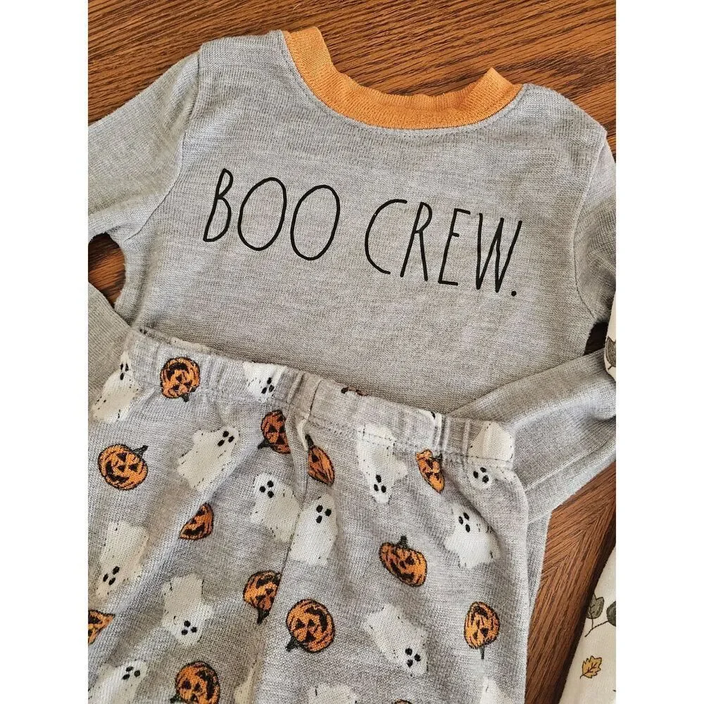 Toddler Girls Pajamas Size 18 Months Lot Bundle Of 2 Fall Autumn‎ Halloween Pjs